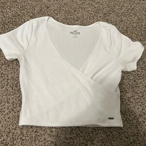 White Criss Cross Crop Top